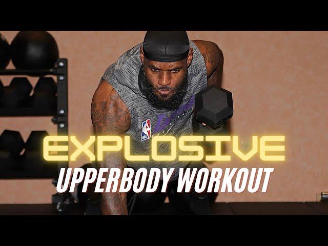 Explosive Upper body Dumbbell Workout For Hoopers | Basketball Strength Circuit | Follow Along