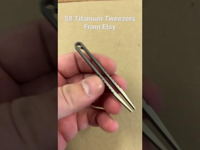 $8 Titanium Tweezers From Etsy!