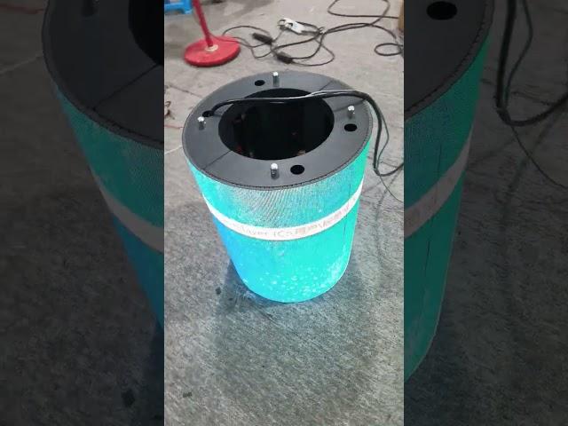 The indoor LED cylinder display