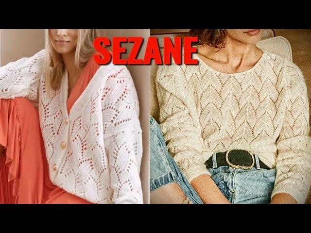 ВЯЗАНИЕ ФРАНЦУЗСКОЙ КОФТОЧКИ ОТ БРЕНДА Sezane/Две модели в одном Бесплатном Мастер Классе