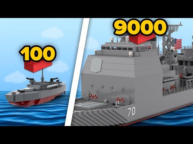 LEGO WARSHIPS in Different Scales | Comparison