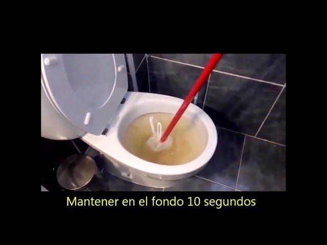 DESATASCA EL INODORO EN 10 SEGUNDOS / Unclog toilet in 10 seconds