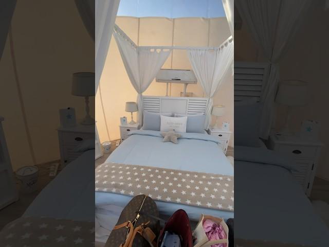 Starlight Camp luxury tent Room Tour, Dubai Desert UAE