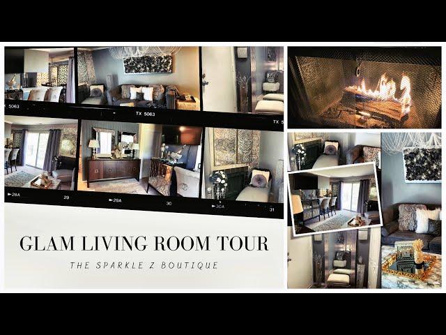 2020 Glam Living Room Tour| Decorating on a Budget| Small Apartment Living Room Tour