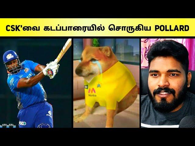 CSK vs MI - Meme Review 2021 |  MONSTER POLLARD 87*  | RAYUDU 72* | Moeen Ali's Valimai Update 