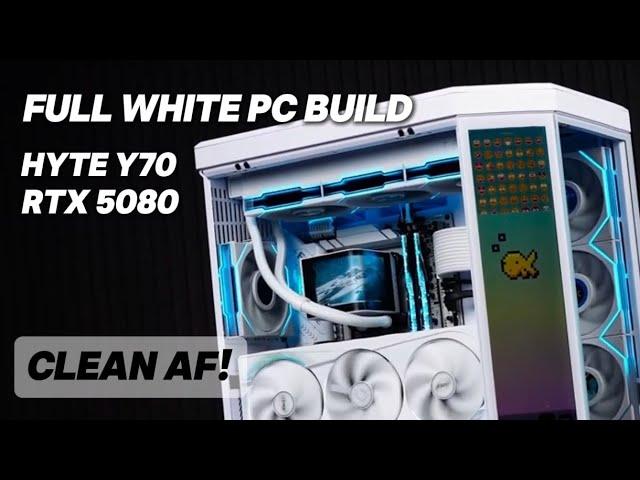 The Most Aesthetic Full-White PC Build : RTX 5080 & HYTE Y70!