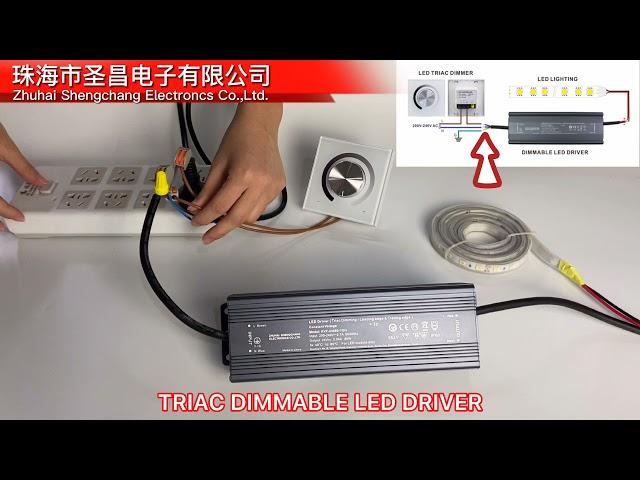 How to connect triac dimmable led driver ?