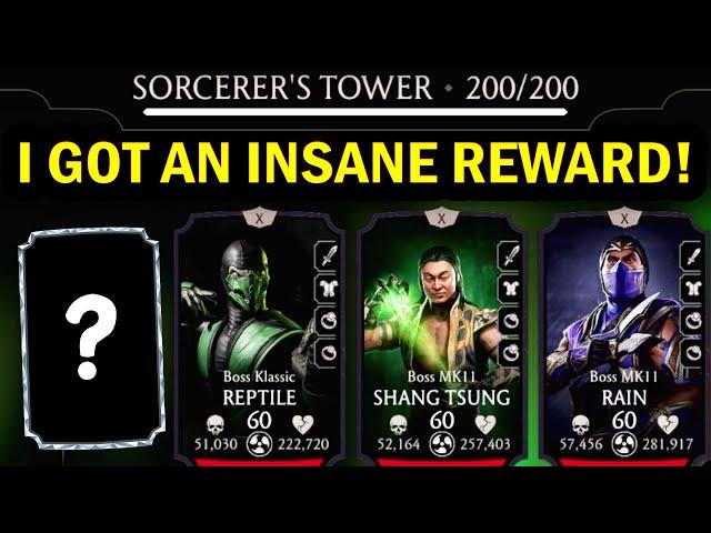 MK Mobile. Fatal Sorcerer Tower 200 on Beginner Account Made Me VERY HAPPY!