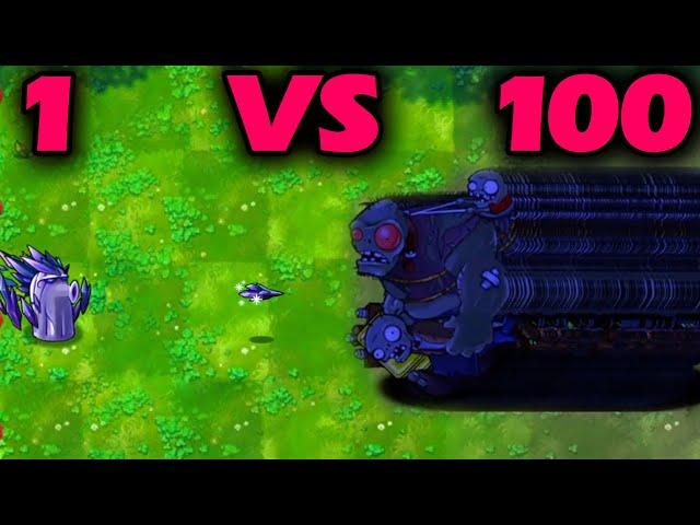 PvZ Fusion 2.3.1: One Plant vs 100 Giga-Gargantuars!