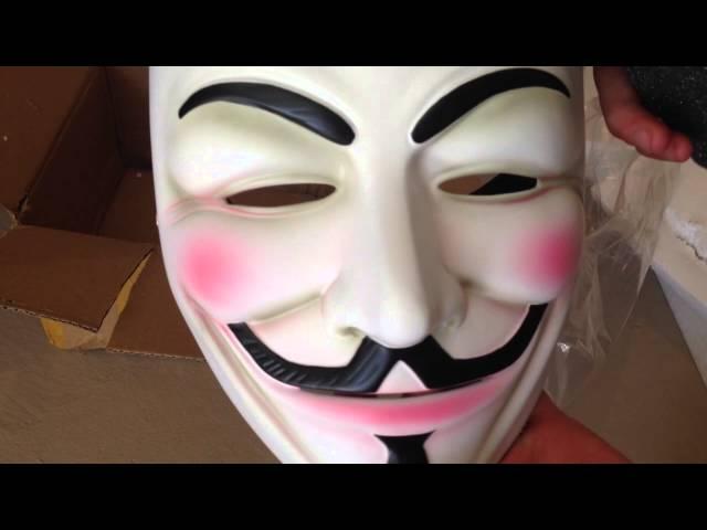 Guy Fawkes Mask Unboxing (HARD RESIN) (Anonymous M