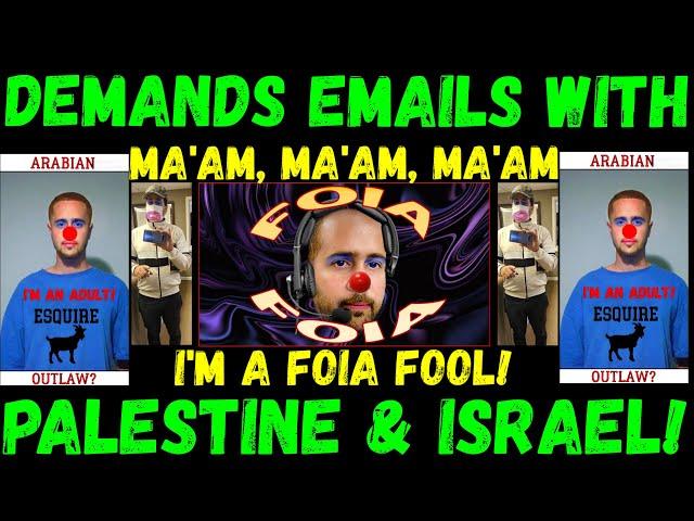 Frauditor GoatBoy Demands Emails With Words Palestine & Israel!