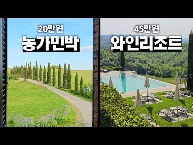  당신의 선택은? 이탈리아 20만원 농가민박 vs 45만원 고급 와인리조트 【토스카나 3편】