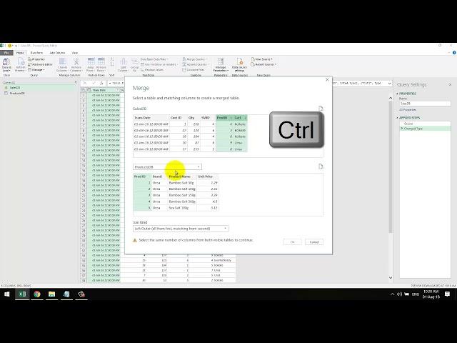 PowerQuery - How to Use Merge Query by Kent Lau Chee Yong