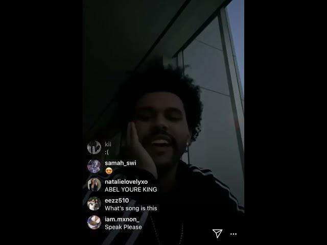 The Weeknd on Instagram Live 3/27/2020