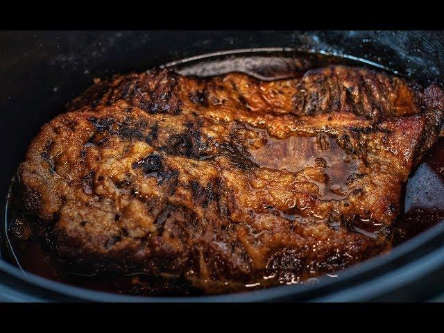 THE EASIEST CROCK-POT BRISKET RECIPE EVER!