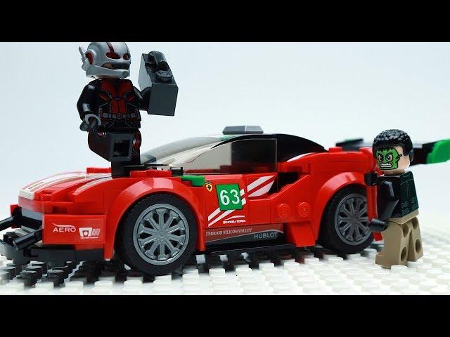 Lego Ant-Man Brick building Ferrari 488 GT3 Scuderia Corsa -  Lego Stop Motion