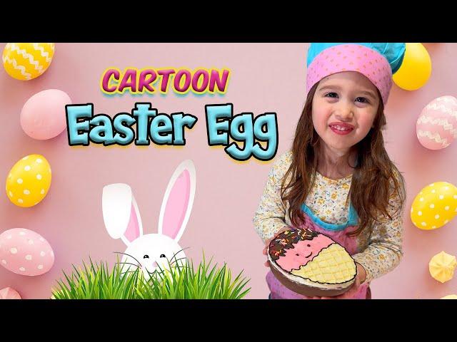 CARTOON EASTER EGG BY CHEF LIS | FOOD VIDEOS FOR KIDS AND ADULTS | FUNNY TODDLER