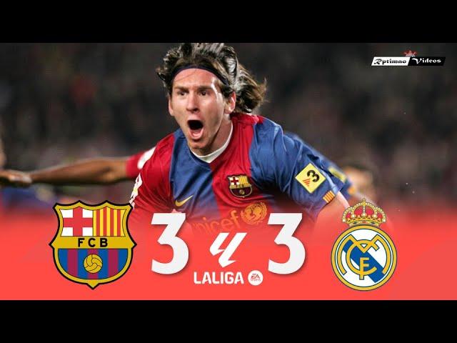 Barcelona 3 x 3 Real Madrid (Messi Hat-Trick) ● La Liga 06/07 Extended Goals & Highlights HD