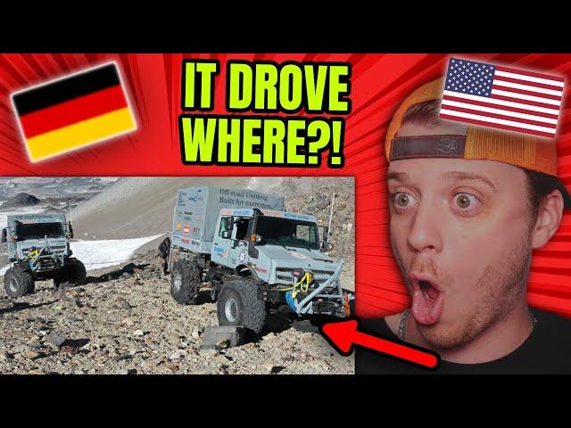 American Reacts to Mercedes UNIMOG - the most badass German truck!