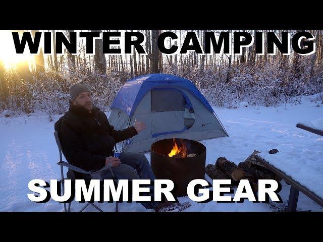 Winter Camping Using Cheap Summer Gear, Is It Possible?