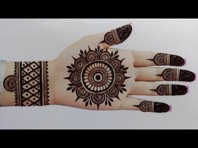 Eid special Beautiful Fronthand Mehndi Design |New Mehndi design for beginners||simple mehndi design