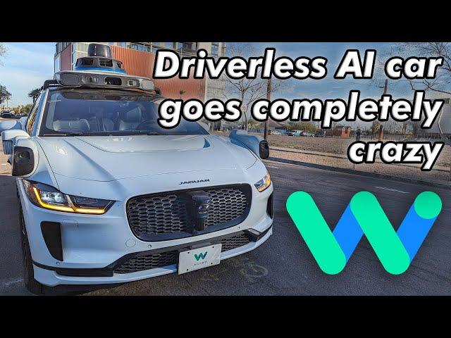 Waymo AI driverless car goes crazy; gets stuck in a loop | JJRicks Rides With Waymo #109