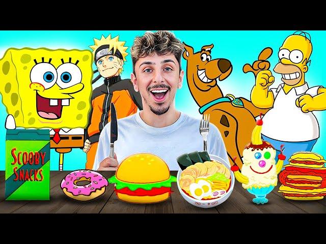 Eating Only Cartoon Food For 24 Hours!