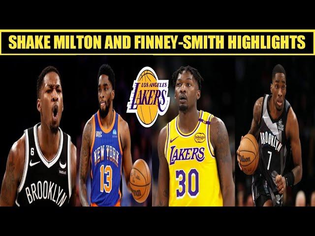 Lakers New Players Dorian Finney-Smith and Shake Milton Highlights