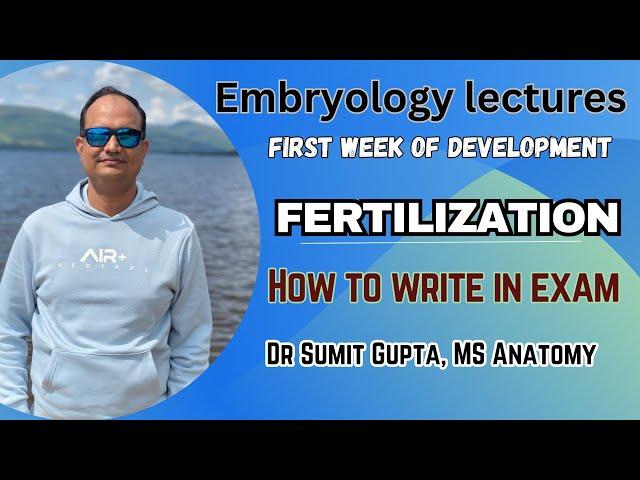 FERTILIZATION : 1st week of development