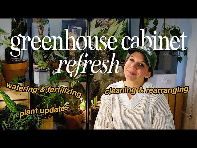 greenhouse cabinet refresh!!  | let's pamper my plants