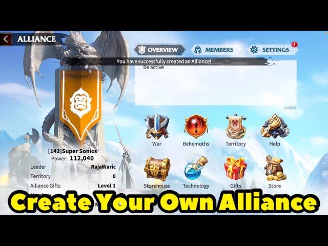 How To Create Alliance in Call of Dragons