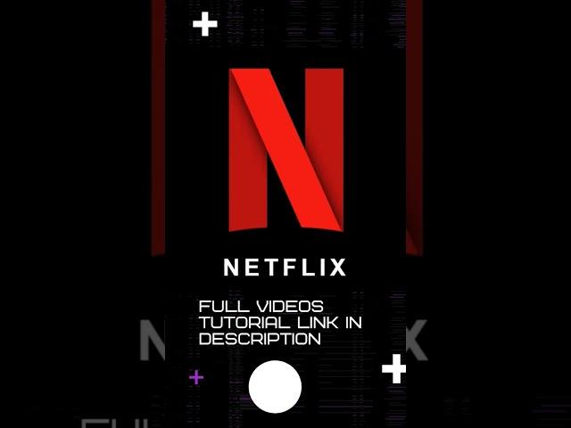 Netflix Logo Animation #shorts