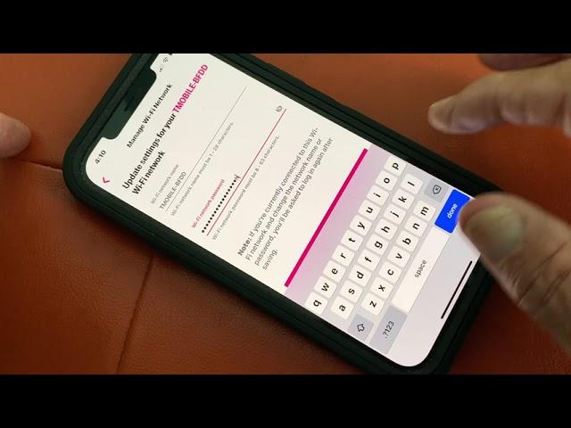 How to change your WiFi Password for T Mobile high Speed Internet Gateway on iPhone 12