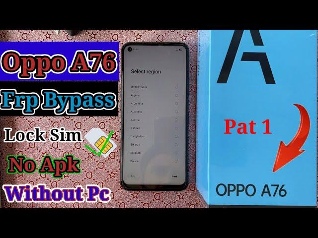 Oppo A76 Frp Bypass|Oppo Cph 2375 Google Account Lock Unlock Without Pc Android 11/12