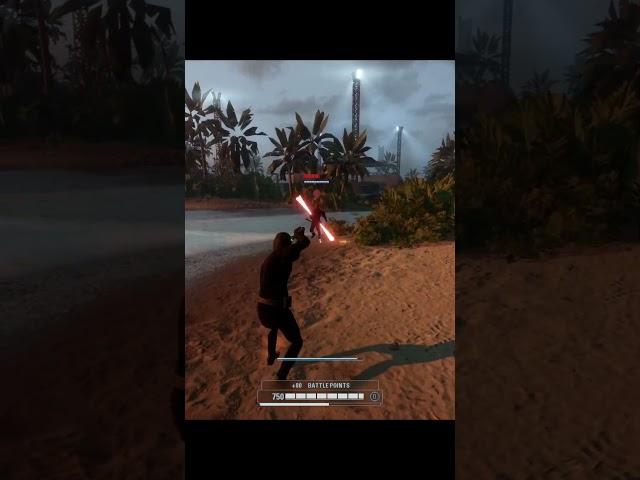 Luke Skywalker v Darth Maul #starwars #starwarsbattlefront2 #battlefront2 #lukeskywalker #darthmaul