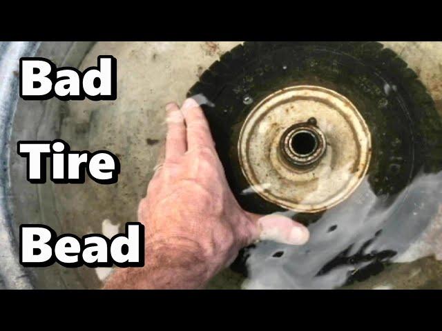 TIRE LEAKING at the Rim & Won't Hold Air - Mower TIRE BEAD SEAL FIX