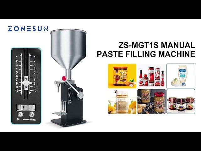 How to use the manual paste filling machine and clean it ZS-MGT1S