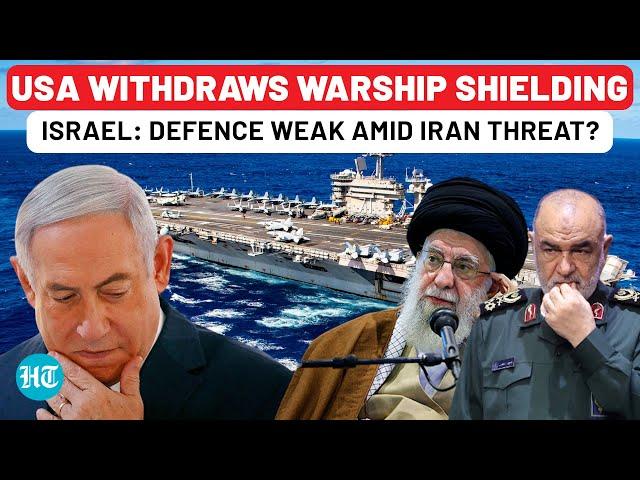 On Day Of Iran's Biggest Threat, USA Withdraws Key Warship Shielding Israel | Hezbollah | Hamas