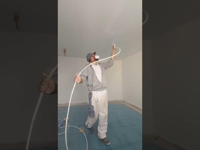 Using a Graco Airless Sprayer to Paint a Ceiling