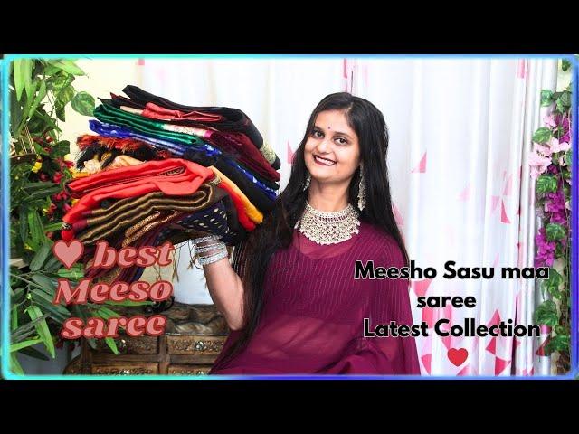 Meesho Se Sasu Maa ke liye Saree Shopping - Saree Haul 2024