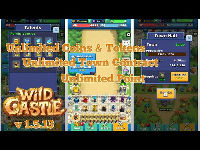 Wild Castle Unlimited Coin,Gems ,Etc with Game Guardian No Root| Offline