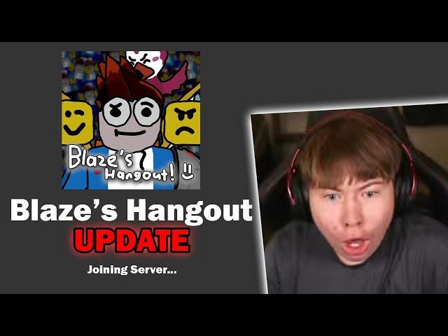 HUGE UPDATE to my Roblox Game... (Blaze's Hangout)