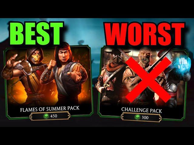 The BEST and WORST Packs in MK Mobile!