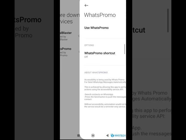Restart Accessibility Service of WhatsPromo App | Accessibility Settings | WhatsPromo | Bulk Sender