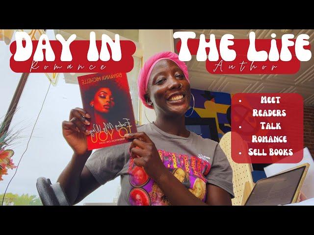 day in the life -  black romance author vlog - signing books &  meeting readers