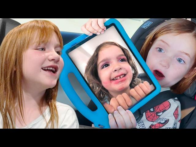 A FAMiLY ROAD TRiP!!  Car Games and Black Widow Spiders! Adley & Niko play neighborhood with friends