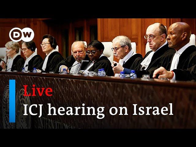 Live: International Court of Justice (ICJ) public hearing on Israel | DW News