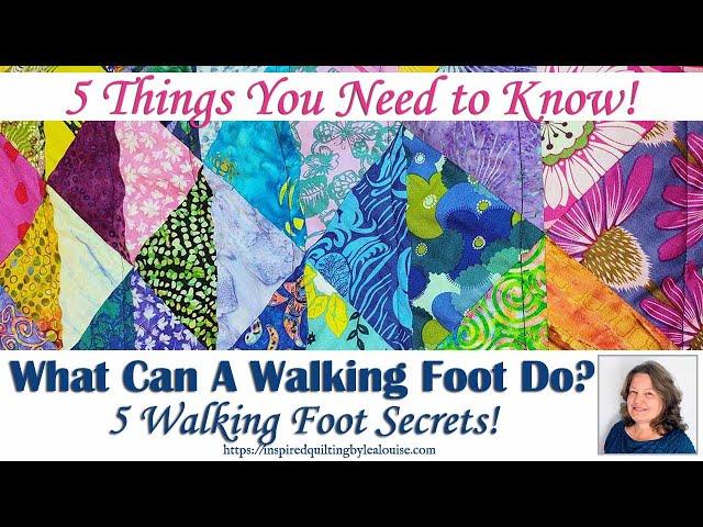 Did you know a WALKING FOOT can do ALL THIS? | Lea Louise Quilts Tutorial