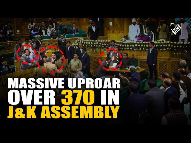 Heated argument, face-off, verbal spat ensue amid massive uproar over Article 370 in J&K Assembly