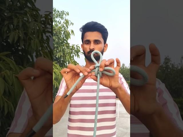 how to tie strong loop easily #hacks #knot #knotting #shorts #shortsfeed